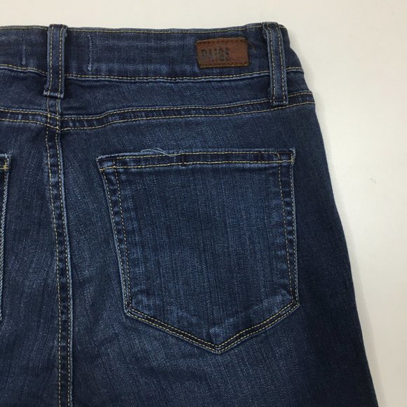 PAIGE Transcend Wash Verdugo Ankle 5 Pocket Logo Hardware Jeans - Picture 9 of 11